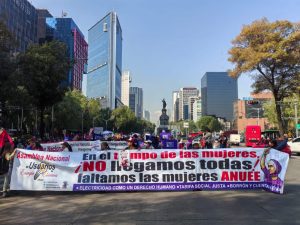 Foto marcha ANUEE hacia el Zócalo 1